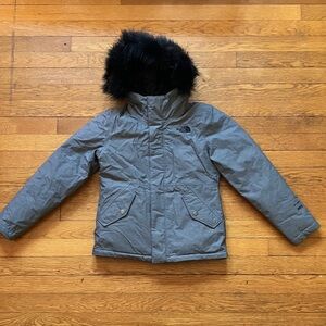 EUC The North Face Dryvent 550 Girls Down Jacket size 7/8